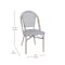 Flash Furniture Marseille French Bistro 31.5in. Table, Blk/Wht Textilene, Glss Top w/2 Stack Chairs - Light Natural SDA-AD641011-80-2107-BLKWH-LTNAT-GG - alternate 7